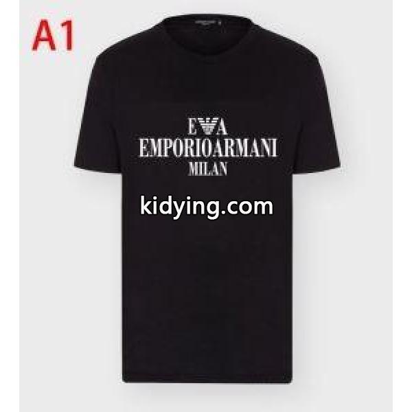 春夏の着こなしにぴったり アルマーニ 多色可選 ARMANI 半袖Tシャツ 落ち着いたニュアンスコーデ_アルマーニ ARMANI_ブランド コピー 激安(日本最大級)-0