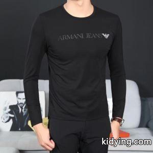 アルマーニ ARMANI 2017秋冬 爆買い品質保証 3色可選 長袖Tシャツ 素敵_アルマーニ ARMANI_ブランド コピー 激安(日本最大級)-2