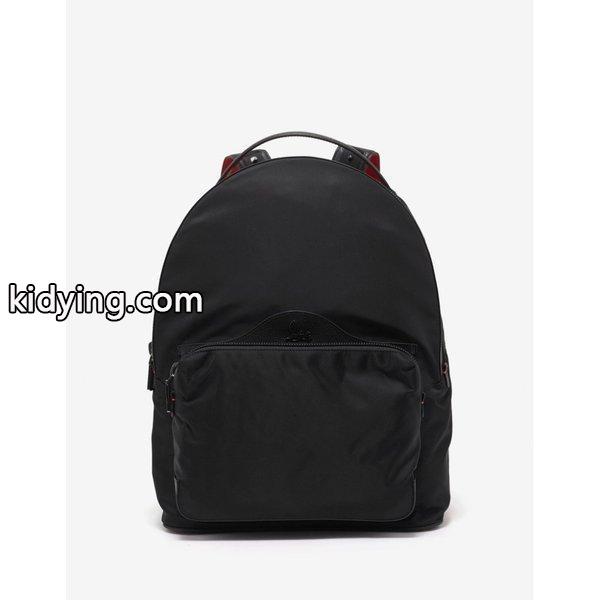 クリスチャン ルブタン Christian Louboutin メンズ バックパック・リュック バッグ Backloubi Nylon & Leather Backpack Black :cb2-ff18c0d86a:フェルマート fermart シューズ - 通販ショッピング-0