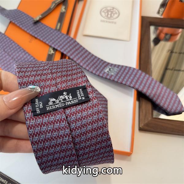 エルメス Hermes 激安 メンズ ネクタイ 新作 H総柄 デザイン シルク100% 手仕上げ ビジネス用-4