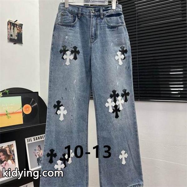 トレンド感溢れる CHROME HEARTS グレー ウォッシュ デニム おしゃれ クロムハーツ コピー-0