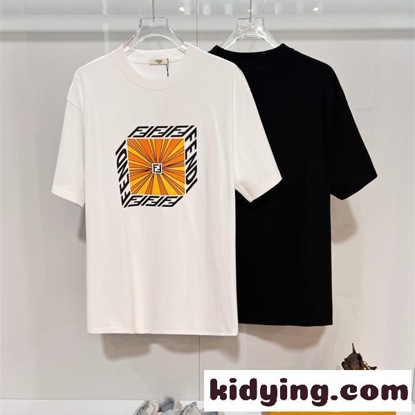 2026新作 話題 FENDI フェンディ コピー 半袖Tシャツ プリント 滑らか素材 ストリート-0