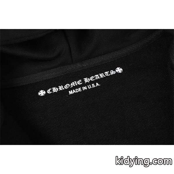 上質感 ブラック 注目の新作アイテム 洗練ミニマル 冬支度 2025秋冬コーデ クロムハーツ コピー Chrome Hearts パーカー-3