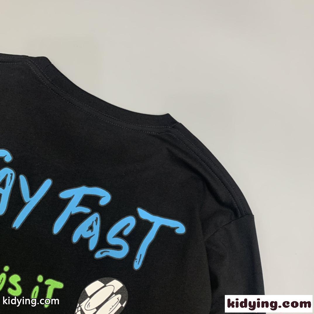 Chrome Hearts クロムハーツ コピー 長袖Tシャツ バックプリント STAY FAST ポケットデザイン ブラック 袖プリント ストリート クロムハーツ-5