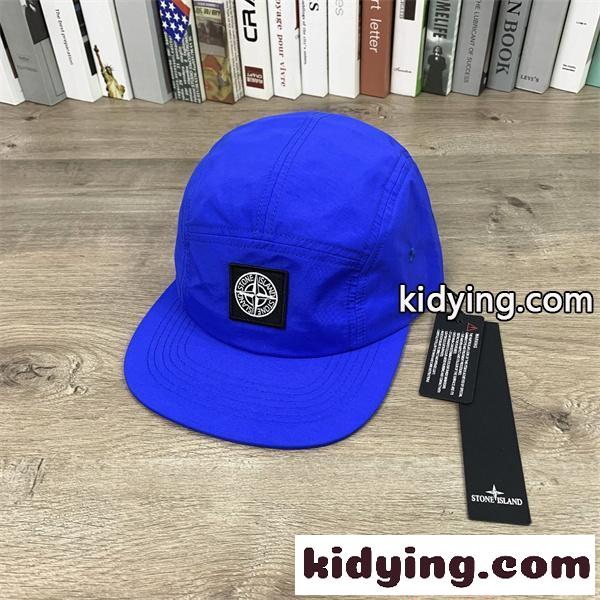 大人気 ナイロン STONE ISLAND コピー ストーンアイランド キャップ オレンジ ロゴパッチ 軽やかスタイル-5