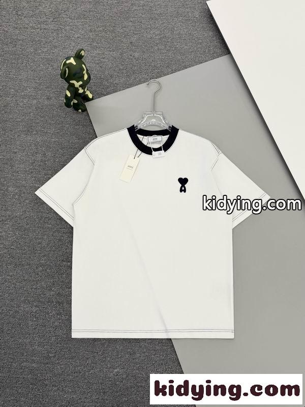 アミ パリス tシャツコピー2026新作 AMI PARIS 男女問わず着用可 オーバーサイズ 綿100%-2