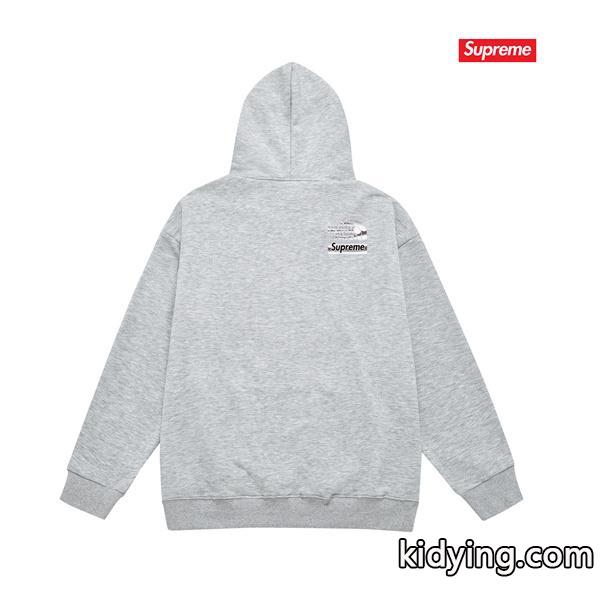 秋冬 裏起毛 ブラック コラボ注目 パーカー SUPREME シュプリーム スーパーコピー-5