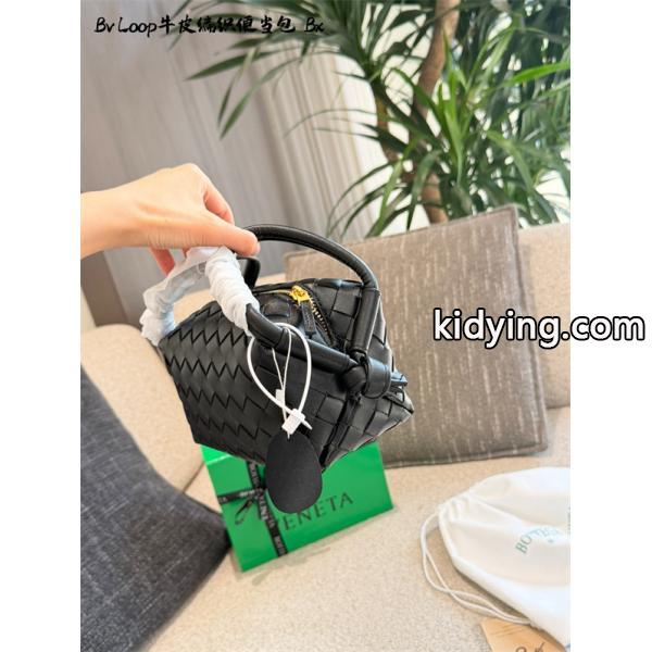 大人気Bottega Veneta Mini Loop黒色定番Intrecciatoボッテガ ヴェネタ ハンドバッグコピー-3