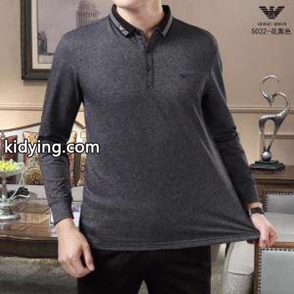 2019秋冬の必需品 今シーズンもトレンド感溢れたコーデ アルマーニ ARMANI 長袖Tシャツ 2色可選_アルマーニ ARMANI_ブランド コピー 激安(日本最大級)-1