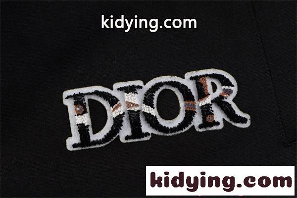 DIOR ディオール コピー 注目 ブラック ホワイト サイドライン ストリート系 ハーフパンツ-3