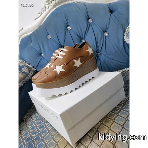 2026新作 スター装飾 厚底シューズ ブラウン STELLA McCARTNEY ステラマッカートニー コピー クラシック-2