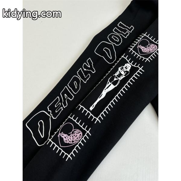 ジップ パーカー ブラック 入手困難 快活 モード系 CHROME HEARTS クロムハーツ コピー-7