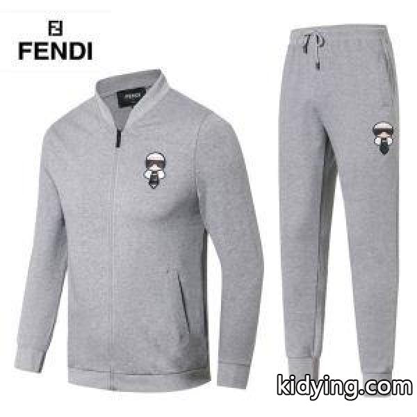 3色可選 多色使いが魅力の フェンディ FENDI 2018最新入荷 上質な素材採用 上下セット_フェンディ FENDI_ブランド コピー 激安(日本最大級)-2
