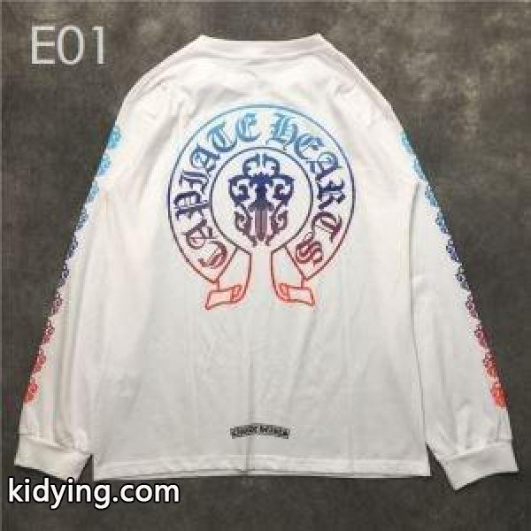 注目ブランドは2019最新 クロムハーツ CHROME HEARTS 長袖Tシャツ 2色可選 着回し力抜群のシンプル_クロムハーツ CHROME HEARTS_ブランド コピー 激安(日本最大級)-1