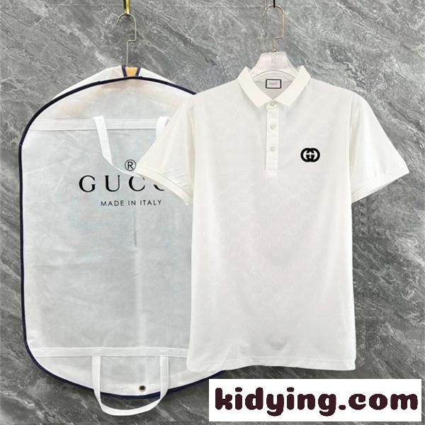 GGモノグラム クリーンルック デイリーコーデ GUCCI グッチ コピー 半袖ポロ 上質コレクション-0
