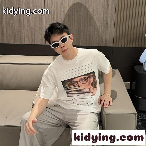 半袖Tシャツ ディオール コピー プリント DIOR ートデザイン インパクトデザイン ストリート系-0