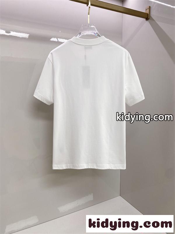 ディオール コピー シンプル設計 ミニロゴ Tシャツ 半袖 ワイドシルエット ホワイト ブラック 軽やか-1
