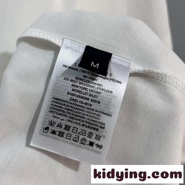 MONCLER コピー ゴーストロゴ半袖Tシャツ 人気上昇中 着映え コットンカットソー-10