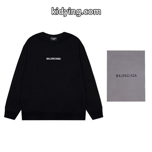 バレンシアガ 偽物 パーカー 上質 ミニマリズム ロゴライン エフォートレス BALENCIAGA-0