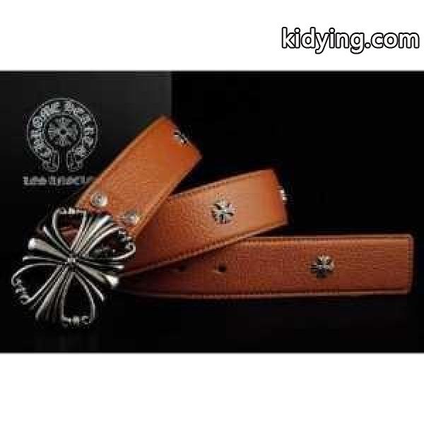 クロムハーツ フィリグリーOTJレザー ブラウン大特価の男子ベルト シルバーバックル CHROME HEARTS_CHROME HEARTS クロムハーツ_ブランド コピー 激安(日本最大級)-0