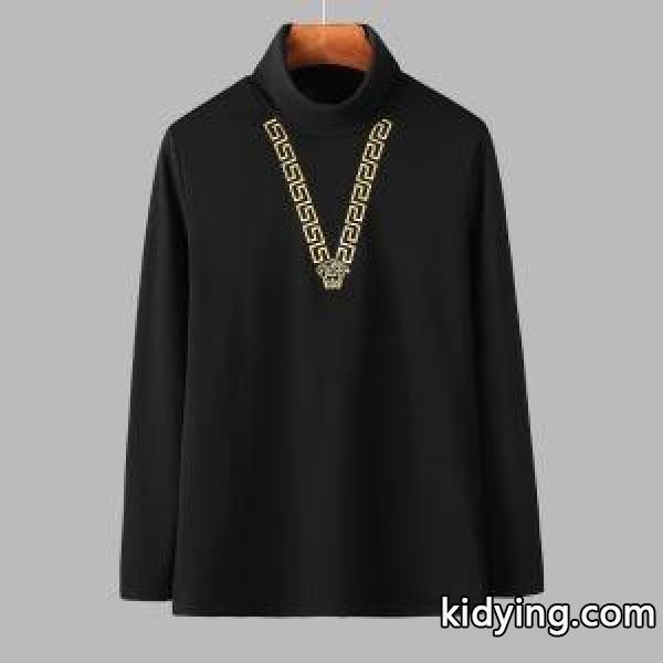 2色可選 長袖Tシャツ ヴェルサーチ VERSACE 2019年秋冬最新のトレンド 季節感溢れる秋らしいコーデ_ヴェルサーチ VERSACE_ブランド コピー 激安(日本最大級)-0