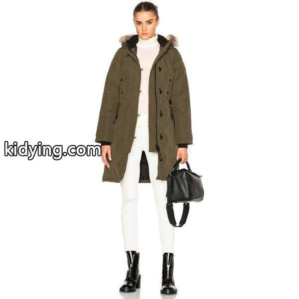 カナダグース レディース コート アウター Kensington Parka With Coyote Fur Military Green :hs-cgoowo15-37e:フェルマート fermart 1号店 - 通販ショッピング-0