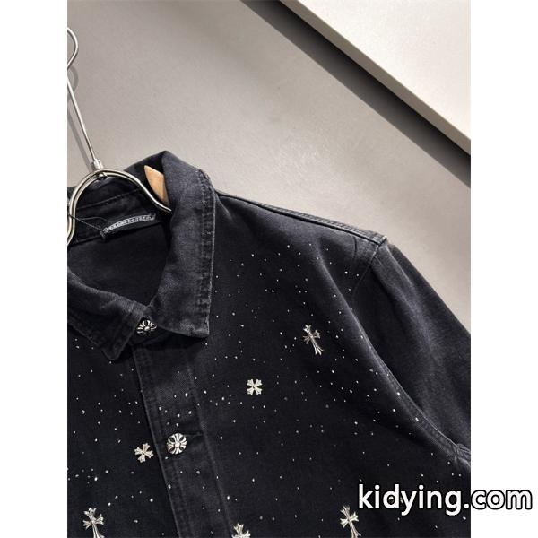 希少 CHROME HEARTS クロムハーツ コピー シャツ ブラック 上質 おすすめ 2026新作コーデ-1