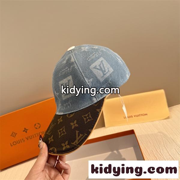 ☆お洒落2026ルイヴィトン LOUIS VUITTON キャップコピー ダックビル つば広め 日よけ アウトドア ハイキング-6
