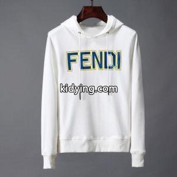 フェンディパーカーコピーFENDI人気セール大人気ブラックホワイトベーシックシリーズ厚めパーカー幅広い定番品-0