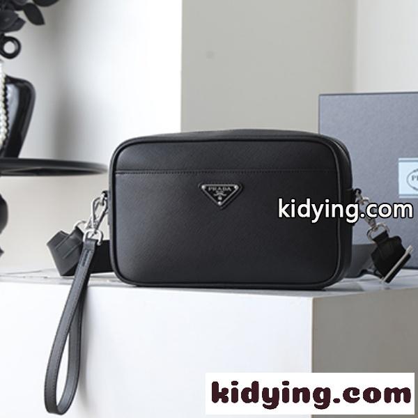PRADA コピー プラダ コピー サフィアーノレザー ショルダーバッグ スクエアバッグ クロスボディ 軽量 人気 2026新作-4