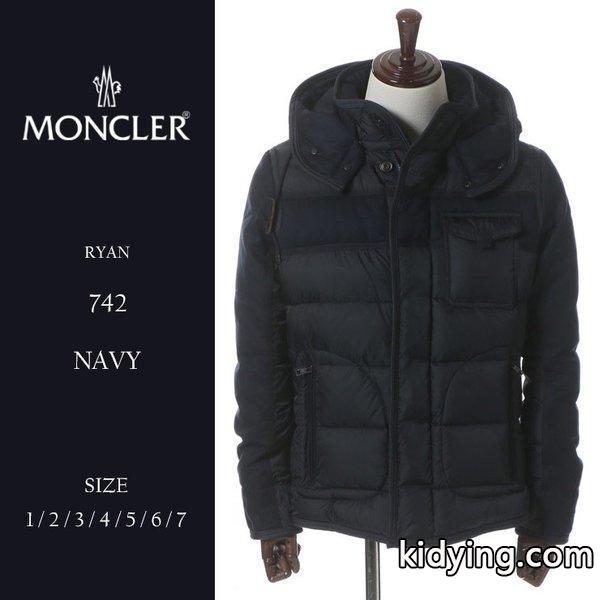 モンクレール MONCLER ナイロン 切り替え 袖ロゴ フード付き ダウンブルゾン ダウンジャケット RYAN ライアン MCRYAN7 ブランド メンズ :7599206553-77:ゼンオンライン - 通販ショッピング-0