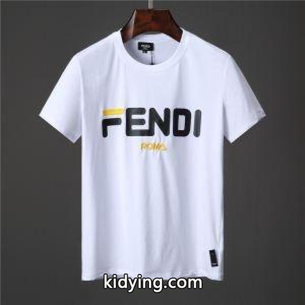 大人OK&FENDI×FILAコラボ 2019SS&ロゴ入Tシャツ&2色&10~14Y39686081フェンディ コピー欠かせないアイテム-1