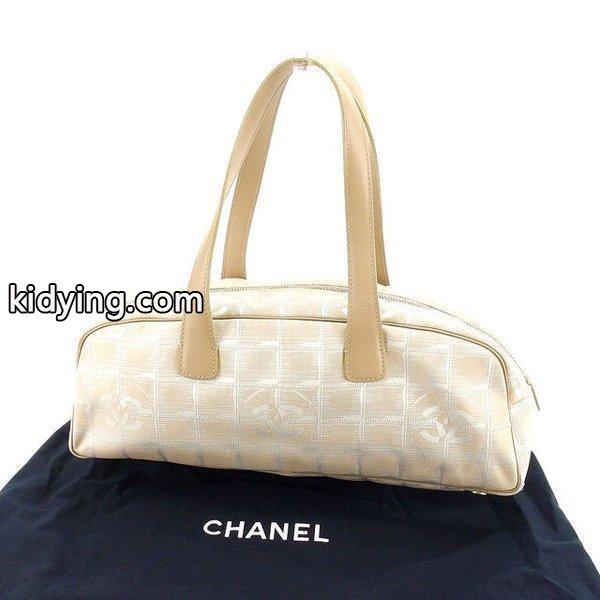 Chanel バッグ ハンドバッグ ニュートラベルライン ベージュ シルバー レディース 中古 Bag :Y3318:ブランドデポTOKYO - 通販ショッピング-0