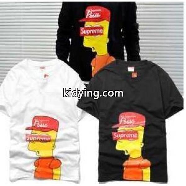 安いシュプリーム、Supremeの白と黒の大得価のメンズ半袖Tシャツ_シュプリーム SUPREME_ブランド コピー 激安(日本最大級)-0