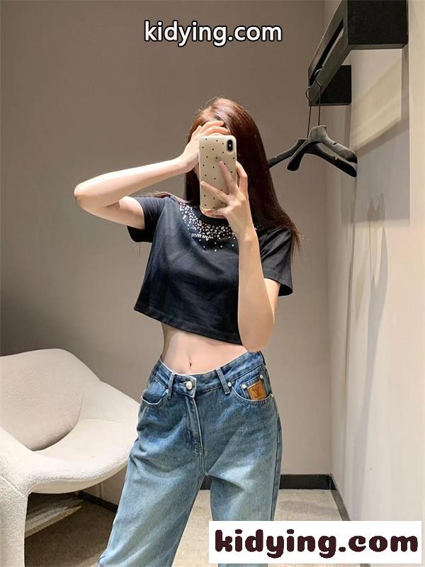 ルイヴィトン コピー激安 デニムパンツ レディース ハイウエスト ストレート ワイドシルエット 美脚 脚長効果 カジュアル 上品 Louis Vuitton-5