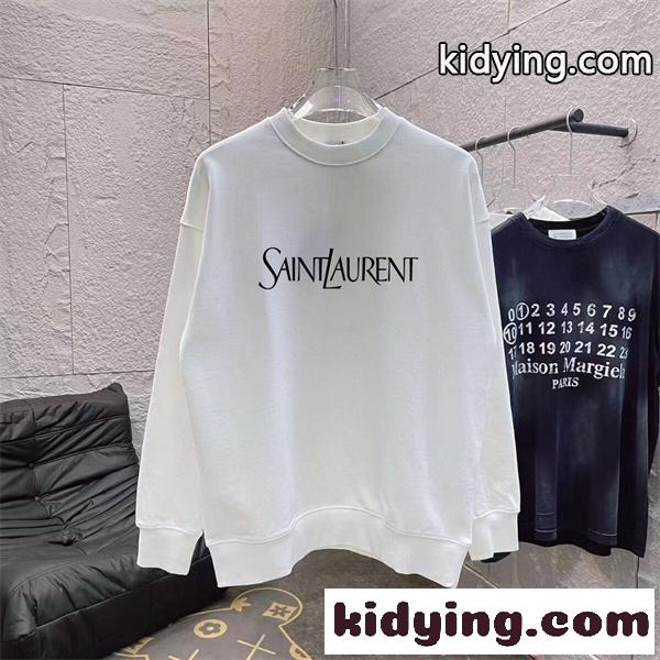 トレーナー 柔軟裏毛 ベーシック設計 通年対応 新作 SAINT LAURENT イヴ・サンローラン コピー-5