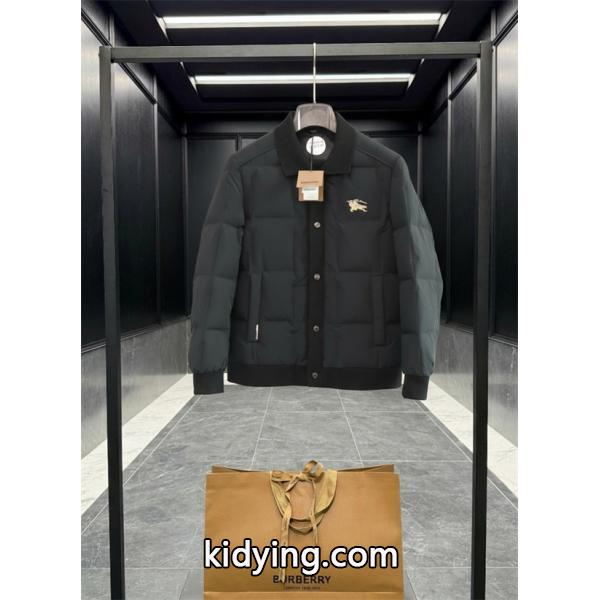 BURBERRY バーバリー 偽物 即完売予想 秋冬 防寒 ブラック/ベージュ ダウンジャケット-4