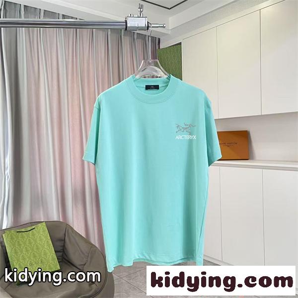 ブラック 半袖Tシャツ 軽量通気 快適 ARCTERYX シンプル 高級感 メンズ アークテリクス 偽物-1