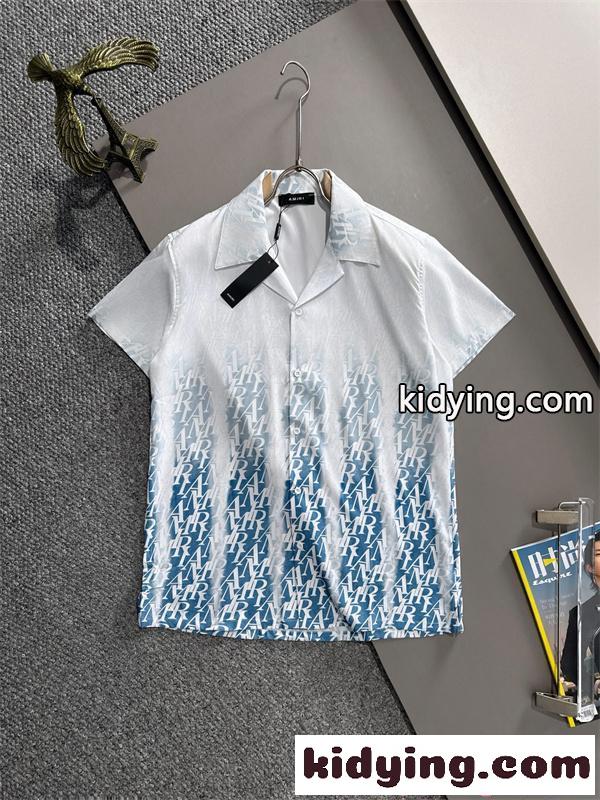 セットアップ 半袖シャツ AMIRI ショートパンツ 総柄デザイン リゾート風 アミリ コピー 夏用-1