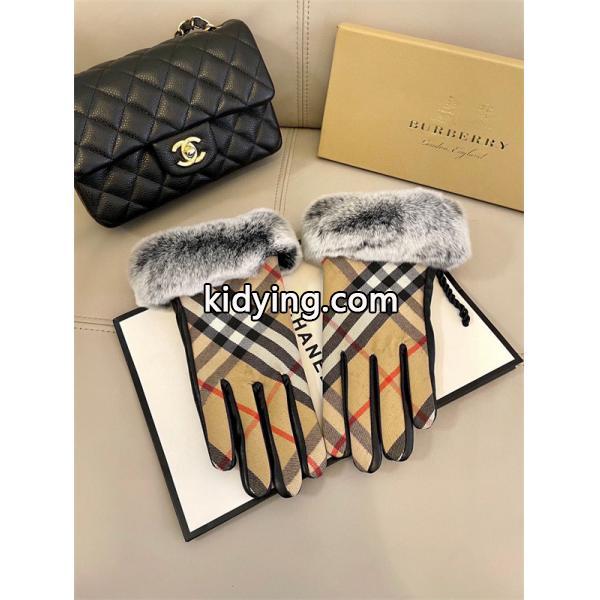高級志向 保温効果 ベージュ チェック BURBERRY バーバリー コピー グローブ 冬外出向け-1