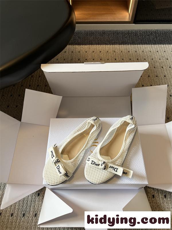DIORディオールフラットシューズコピー 【26SS注目】透けるメッシュ素材×上品リボンが可愛い-1