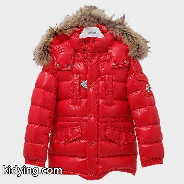 モンクレール MONCLER キッズ ジュニア 子供服 RIVIERE フード付 ダウンジャケット レッド 抜群の暖かさを実現 &激安通販中-0