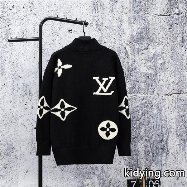 2025秋冬注目 グレー 洗練 シック ニットブルゾン LOUIS VUITTON ルイヴィトン スーパーコピー-2