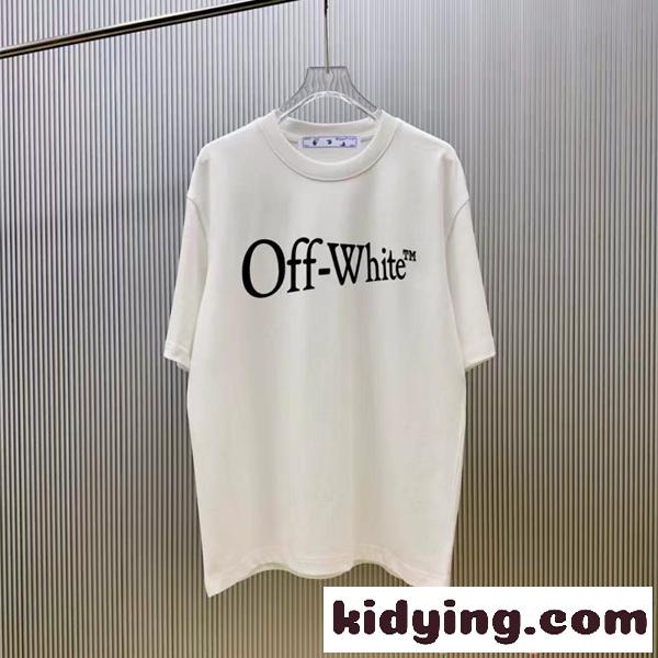 Off-White オフホワイト コピー 半袖Tシャツ シンプル 快適コットン カジュアル 夏トップス-0