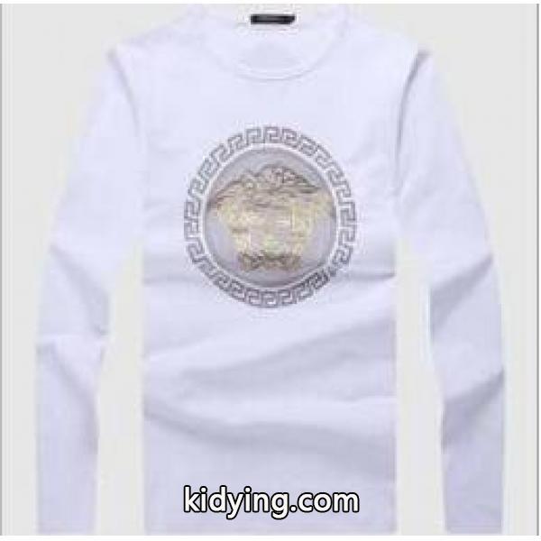 オシャレで美しく着こなすヴェルサーチ　肌触り良い長袖Tシャツ 4色可選_ヴェルサーチ VERSACE_ブランド コピー 激安(日本最大級)-2
