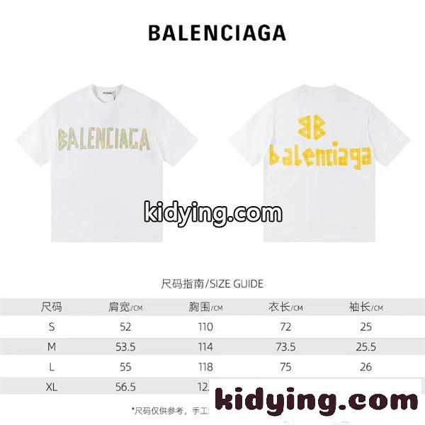 BALENCIAGA アーバンストリート ロゴTシャツ ホワイト バレンシアガ 偽物 半袖 大人カジュアル-3