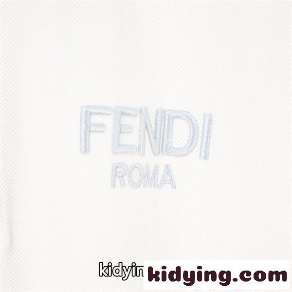 フェンディ ポロシャツスーパー コピーFENDI激安大特価新品良質柔らかいメンズブラックホワイト-6