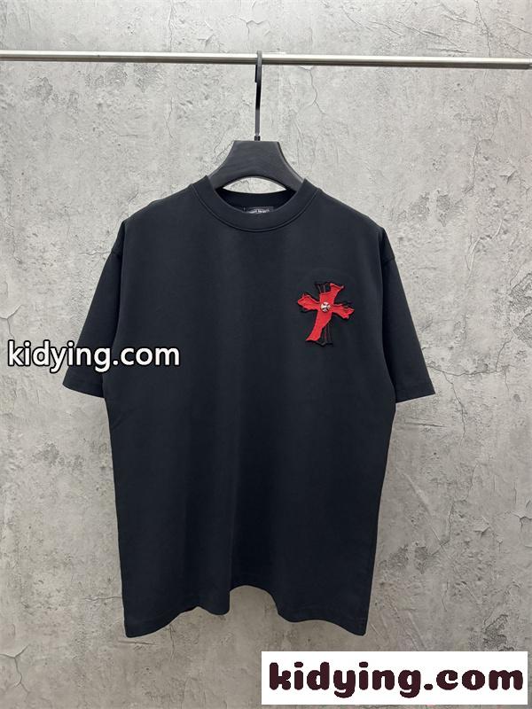 高級感 ホワイト 半袖 Tシャツ クロムハーツ コピー ミニマル 上品 クリーンスタイル CHROME HEARTS-1