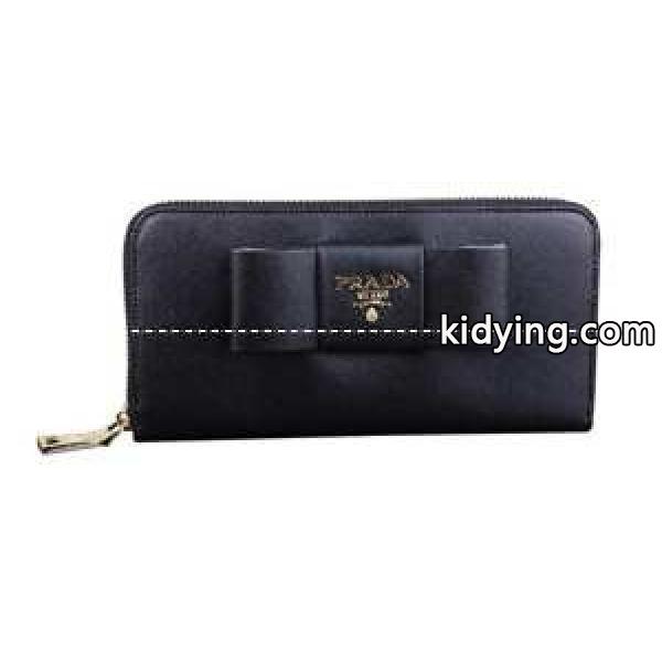 美品　プラダ【PRADA】リボンファスナー付長財布 並行輸入品 P-05B_並行輸入品_財布 レディース_スーパーコピーブランド激安通販 専門店-0