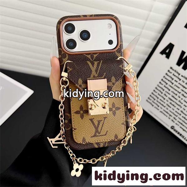 IPHONE17 ケース LOUIS VUITTON ルイヴィトン 偽物 ベルトモチーフ カード収納付 上品モデル-3